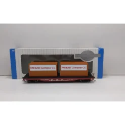 Trains|Bachmann 18911 HO Atchison, Topeka & Santa Fe 50' Flatcar w/Containers - Model Train Junction: Quality Parts and Art Supplies