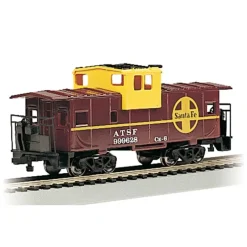 Trains|Bachmann 17702 HO Atchison, Topeka & Santa Fe 36' Wide-Vision Caboose - Model Train Junction: Quality Parts and Art Supplies