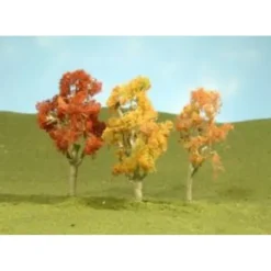 Trains|Bachmann 32055 HO Autumn Aspen Trees (Pack of 3) - Model Train Junction: Quality Parts and Art Supplies