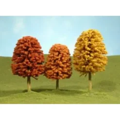 Trains|Bachmann 32051 HO Autumn Deciduous Trees (Pack of 3) - Model Train Junction: Quality Parts and Art Supplies