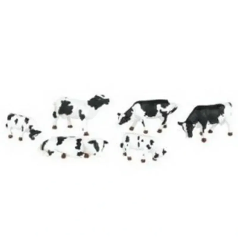 Trains|Bachmann 33103 HO Black and White Cow Figures (Set of 6) - Model Train Junction: Quality Parts and Art Supplies
