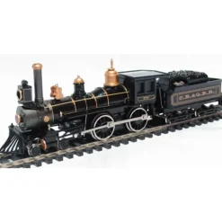 Trains|Bachmann 51116 HO Burlington 4-4-0 American Steam Locomotive & Tender - Model Train Junction: Quality Parts and Art Supplies