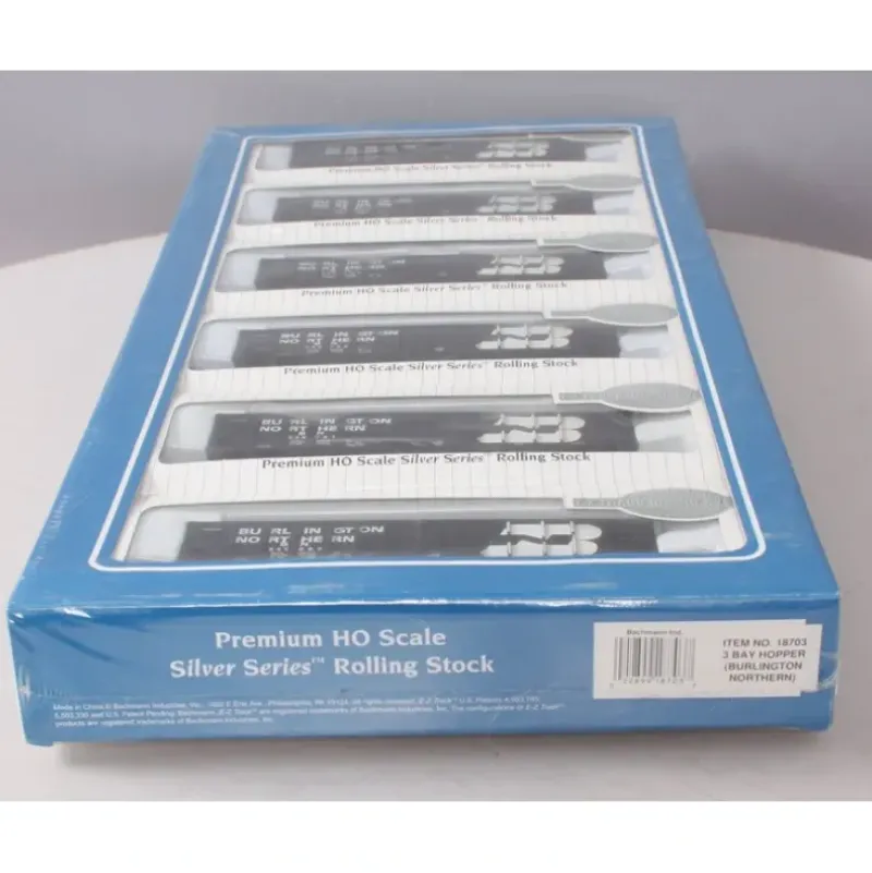 Trains|Bachmann 18703 HO Burlington Northern 3-Bay 100-Ton Open Hoppers (Pack of 6) - Model Train Junction: Quality Parts and Art Supplies