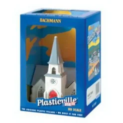 Trains|Bachmann 45012 HO Cathedral Plasticville Built-Up Building - Model Train Junction: Quality Parts and Art Supplies