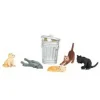 Trains|Bachmann 33107 HO Cats w/Garbage Can (Set of 6) - Model Train Junction: Quality Parts and Art Supplies