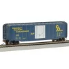 Trains|Bachmann 18022 HO Chesapeake & Ohio 50' Plug-Door Boxcar (yellow & blue) - Model Train Junction: Quality Parts and Art Supplies