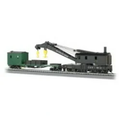 Trains|Bachmann 16122 HO Chesapeake and Ohio 250-Ton Steam Crane Car and Boom Tender - Model Train Junction: Quality Parts and Art Supplies