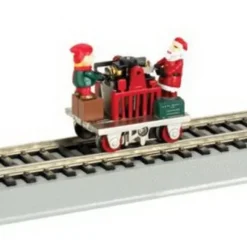 Trains|Bachmann 46210 HO Christmas w/Santa & Elf Gandy Dancer Operating Hand Car - Model Train Junction: Quality Parts and Art Supplies