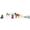 Trains|Bachmann 33108 HO Dogs w/Fire Hydrant Figures (Set of 6) - Model Train Junction: Quality Parts and Art Supplies