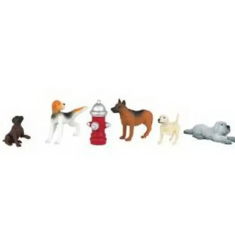 Trains|Bachmann 33108 HO Dogs w/Fire Hydrant Figures (Set of 6) - Model Train Junction: Quality Parts and Art Supplies