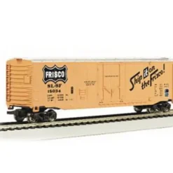 Trains|Bachmann 18025 HO Frisco 50' Plug-Door Box Car #15034 - Model Train Junction: Quality Parts and Art Supplies