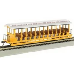 Trains|Bachmann 19348 HO Jackson Sharp Open-Side Excursion Car w/Seats - Model Train Junction: Quality Parts and Art Supplies
