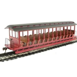 Trains|Bachmann 19347 HO Jackson Sharp Open-Side Excursion Car - Model Train Junction: Quality Parts and Art Supplies