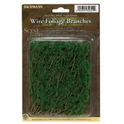 Trains|Bachmann 32642 HO Light Green Wire Foliage (100+) - Model Train Junction: Quality Parts and Art Supplies