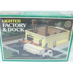 Trains|Bachmann 49-2575 HO Lighted Factory & Dock - Model Train Junction: Quality Parts and Art Supplies