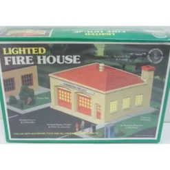 Trains|Bachmann 49-2574 HO Lighted Fire House Kit - Model Train Junction: Quality Parts and Art Supplies
