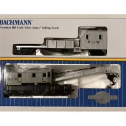 Trains|Bachmann 16138 HO Maintenance of Way 250-Ton Steam Crane Car and Boom Tender - Model Train Junction: Quality Parts and Art Supplies