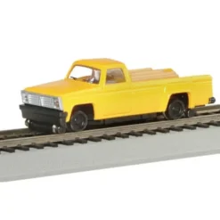 Trains|Bachmann 46201 HO Maintenance-of-Way High Railer Pickup Truck - Self-Propelled - Model Train Junction: Quality Parts and Art Supplies