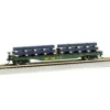 Trains|Bachmann 18904 HO Miane Central 50' Flatcar w/Steel Beam Load - Model Train Junction: Quality Parts and Art Supplies