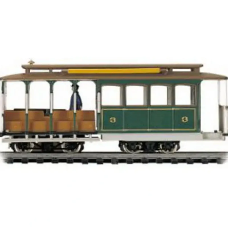 Trains|Bachmann 60531 HO Municipal Cable Car Electric Locomotive #3 (green) - Model Train Junction: Quality Parts and Art Supplies