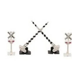 Trains|Bachmann 42200 HO Non-Operating 6-Crossing Signal & 3-Pairs of Gates - Model Train Junction: Quality Parts and Art Supplies