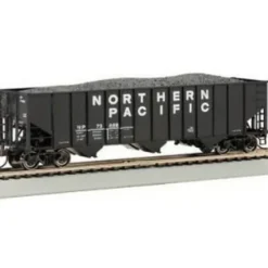 Trains|Bachmann 18736 HO Northern Pacific 3-Bay 100-Ton Hopper Car w/ Coal Load #73697 - Model Train Junction: Quality Parts and Art Supplies