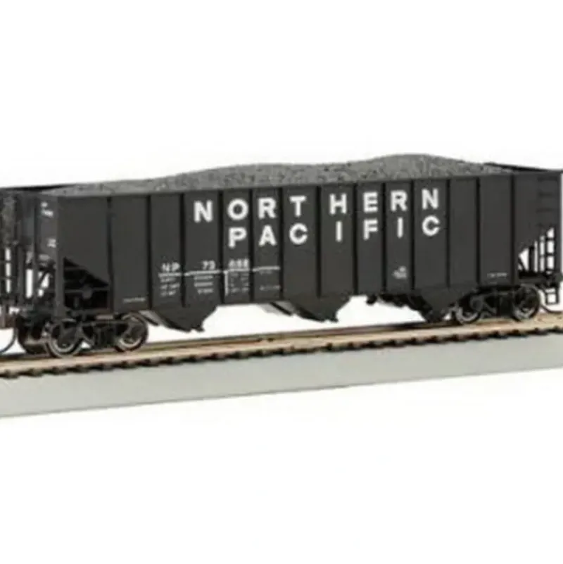 Trains|Bachmann 18736 HO Northern Pacific 3-Bay 100-Ton Hopper Car w/ Coal Load #73697 - Model Train Junction: Quality Parts and Art Supplies