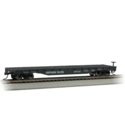 Trains|Bachmann 17333 HO Northern Pacific 52' Flat Car - Model Train Junction: Quality Parts and Art Supplies