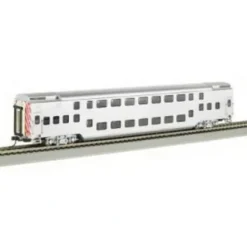Trains|Bachmann 13249 HO Painted & Unlettered Double-Deck Push/Pull Commuter Car - Model Train Junction: Quality Parts and Art Supplies