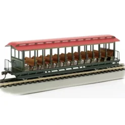 Trains|Bachmann 19346 HO Painted & Unlettered Jackson Sharp Open Side Excursion Car - Model Train Junction: Quality Parts and Art Supplies