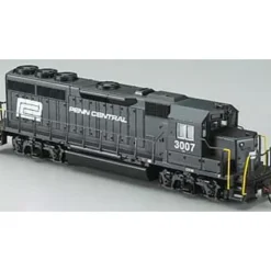 Trains|Bachmann 60303 HO Penn Central EMD GP40 Diesel Locomotive w/DC #3007 (black) - Model Train Junction: Quality Parts and Art Supplies