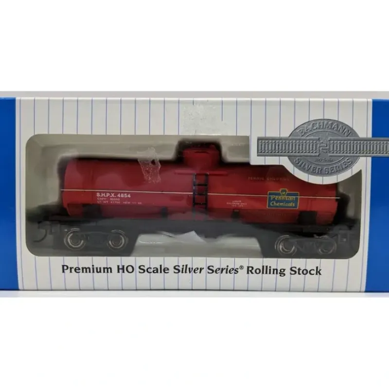 Trains|Bachmann 17825 HO Pennsalt Chemicals 40' Single-Dome Tank Car (Red) #4854 - Model Train Junction: Quality Parts and Art Supplies