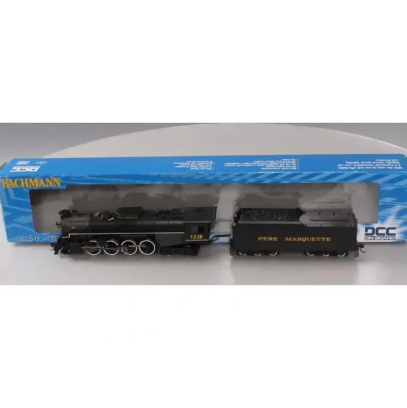 Trains|Bachmann 50902 HO Pere Marquette 2-8-4 Berkshire w/DCC Steam Locomotive #1218 - Model Train Junction: Quality Parts and Art Supplies