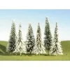 Trains|Bachmann 32153 HO Pine Trees 3-4" with Snow (Pack of 36) - Model Train Junction: Quality Parts and Art Supplies