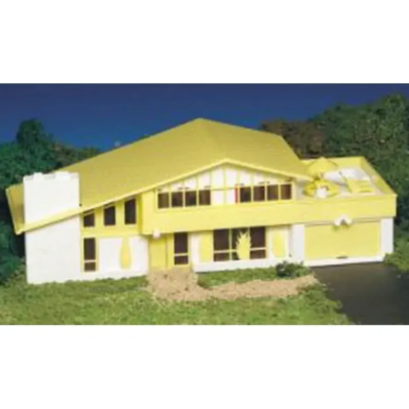 Trains|Bachmann 45432 HO Plasticville Contemporary House Kit - Model Train Junction: Quality Parts and Art Supplies