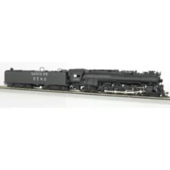 Trains|Bachmann 50804 HO Santa Fe 4-8-4 Northern Steam Locomotive w/DCC #3784 - Model Train Junction: Quality Parts and Art Supplies
