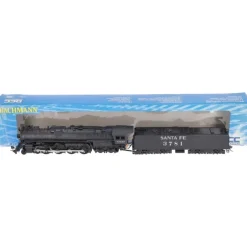 Trains|Bachmann 50802 HO Santa Fe 4-8-4 Northern Steam Locomotive #3781 w/DCC - Model Train Junction: Quality Parts and Art Supplies