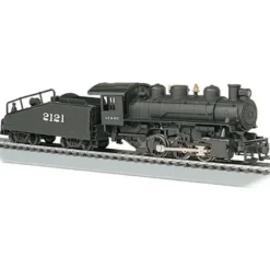 Trains|Bachmann 51602 HO Santa Fe 0-6-0 w/Slope-Back Tender w/DCC Steam Loco #2121 - Model Train Junction: Quality Parts and Art Supplies