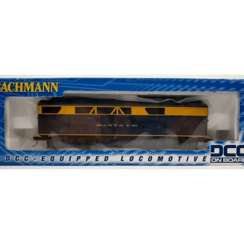 Trains|Bachmann 60239 HO Santa Fe EMD FT-B Diesel Locomotive w/DCC (blue, yellow) - Model Train Junction: Quality Parts and Art Supplies