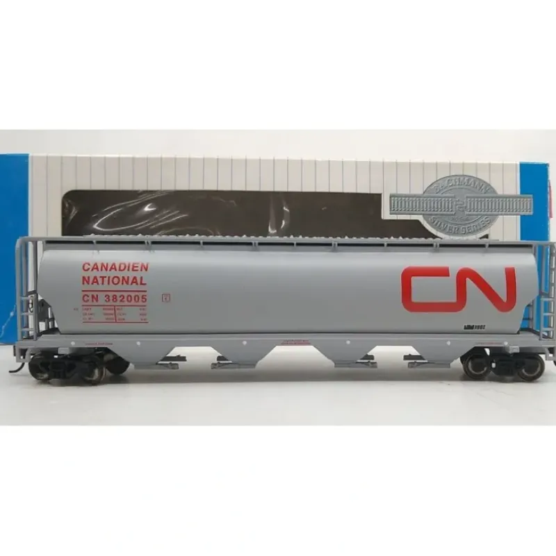 Trains|Bachmann 19113 HO Scale Canadian National 4 Bay Cylindrical Grain Hopper #382005 - Model Train Junction: Quality Parts and Art Supplies