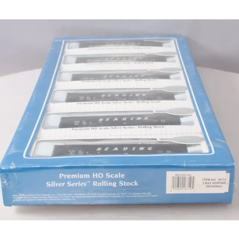 Trains|Bachmann 18710 HO Scale Reading 3-Bay 100-Ton Open Hopper (Pack of 6) - Model Train Junction: Quality Parts and Art Supplies