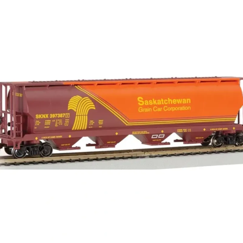 Trains|Bachmann 19140 HO Scale Saskatchewan 4 Bay Cylindrical Grain Hopper #397387 - Model Train Junction: Quality Parts and Art Supplies