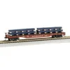 Trains|Bachmann 18919 HO Seaboard 50' Flatcar w/Steel Beam Load - Model Train Junction: Quality Parts and Art Supplies
