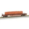 Trains|Bachmann 18917 HO Seaboard 50' Flatcar w/Crated Load - Model Train Junction: Quality Parts and Art Supplies