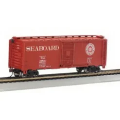 Trains|Bachmann 17046 HO Seaboard 40' Steel Boxcar #24821 - Model Train Junction: Quality Parts and Art Supplies