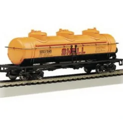 Trains|Bachmann 17134 HO Shell Oil Company 40' 3-Dome Tank Car - Model Train Junction: Quality Parts and Art Supplies