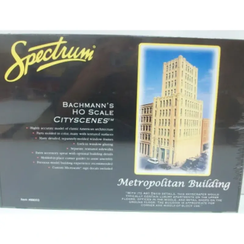 Trains|Bachmann 88003 HO Spectrum Metropolitan Building Kit - Model Train Junction: Quality Parts and Art Supplies