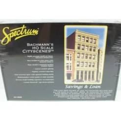 Trains|Bachmann 88008 HO Spectrum Savings & Loan Cityscenes Building Kit - Model Train Junction: Quality Parts and Art Supplies