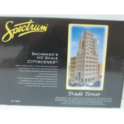 Trains|Bachmann 88007 HO Spectrum Trade Tower Building Kit - Model Train Junction: Quality Parts and Art Supplies
