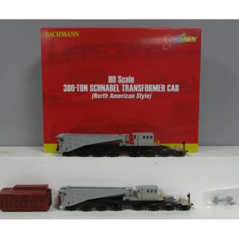 Trains|Bachmann 80502 HO Spectrum Undcrtd 380-Ton Schnabel w/ Transformer Freight Car - Model Train Junction: Quality Parts and Art Supplies
